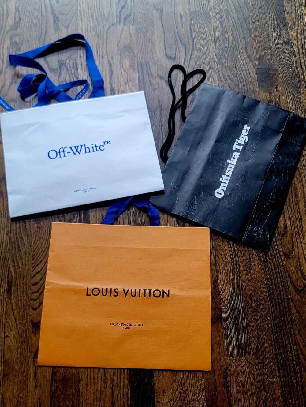 Louis Vuitton And Off White Shopping Bags